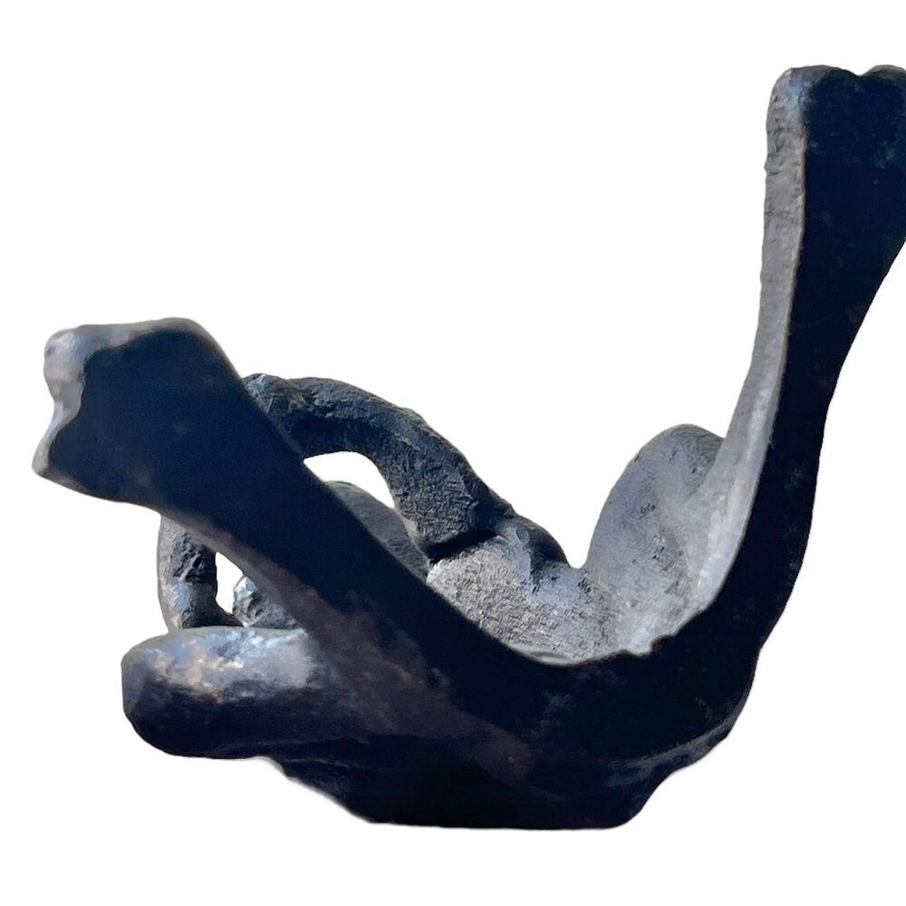 Cast Iron Frog-Shaped Pen Flower or Scissors Holder Desk Organizer 3.5" T Black - Picture 5 of 13